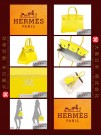 HERMES JPG SHOULDER BIRKIN (Pre-owned) - Soleil / Yellow, Clemence leather, Phw